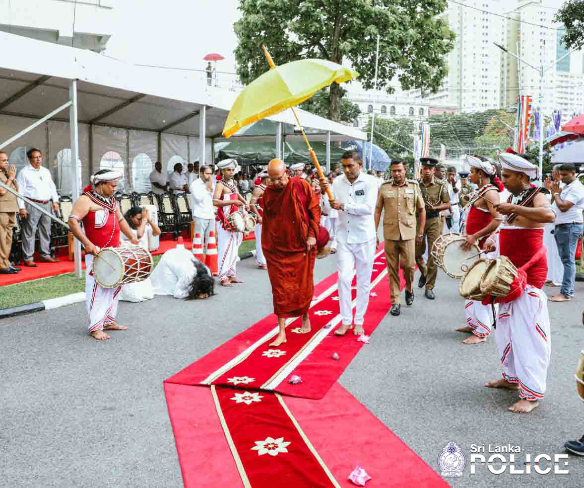 A special Dhamma sermon ceremony was held at the Headquarters premises in observance of the Vesak Full Moon Poya.