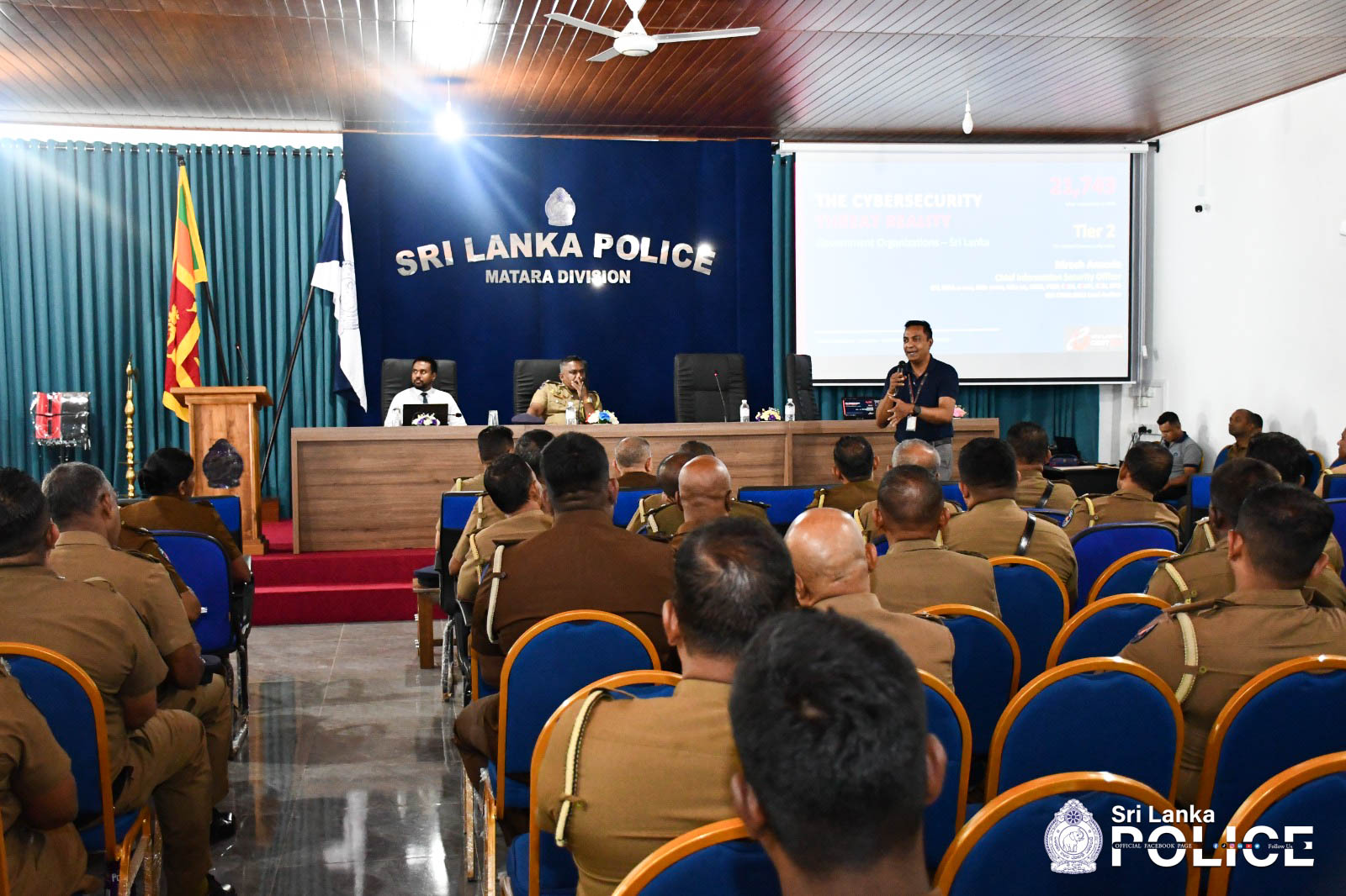 Police Officers in Galle, Elpitiya, Matara and Tangalle Educated on Cybersecurity Risks