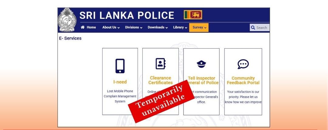 Temporary Procedure for Submitting Applications for Police Clearance Reports